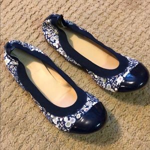 J crew floral flats